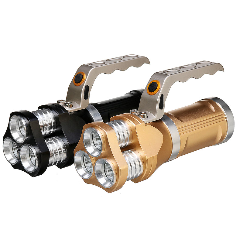 Handheld Spotlight 3000LM 18650 AC Rechargeable LED Flashlight