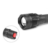 MECO 1235 XHP70 3 Modes Rotary Zoom Waterproof Brightness LED Flashlight 18650/26650