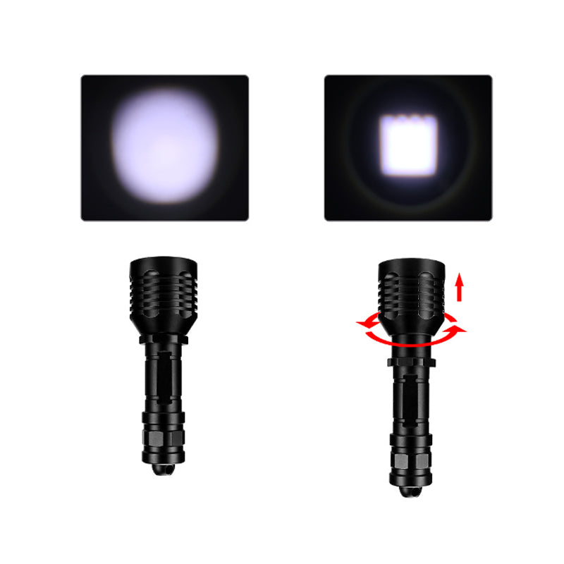 XANES® L2 Super Bright Diving Flashlight Zoomable 3 Modes 18650 Battery LED Light