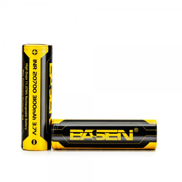 BASEN 1 Pcs 20700 Battery 3100mAh 30A Rechargeable Li-ion Battery For Camping Hunting Cycling
