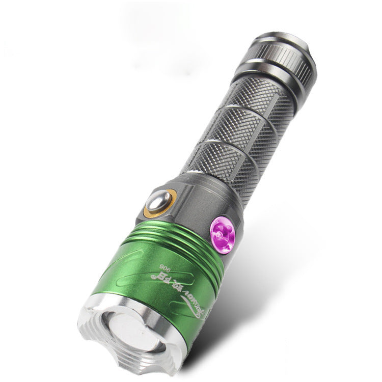 XANES® 800 Lumens Flashlight 4 Modes Waterproof Work Lamp Purple Side Light Camping Hunting