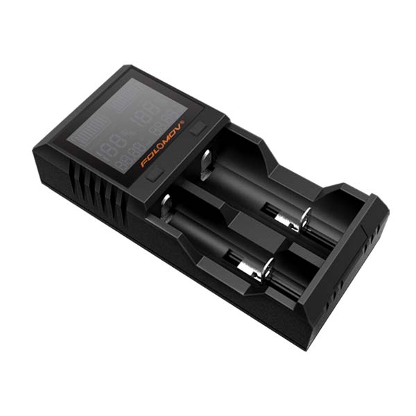 Folomov A2 LCD Display High Current Quick Charge Intelligent Battery Charger 2Slots