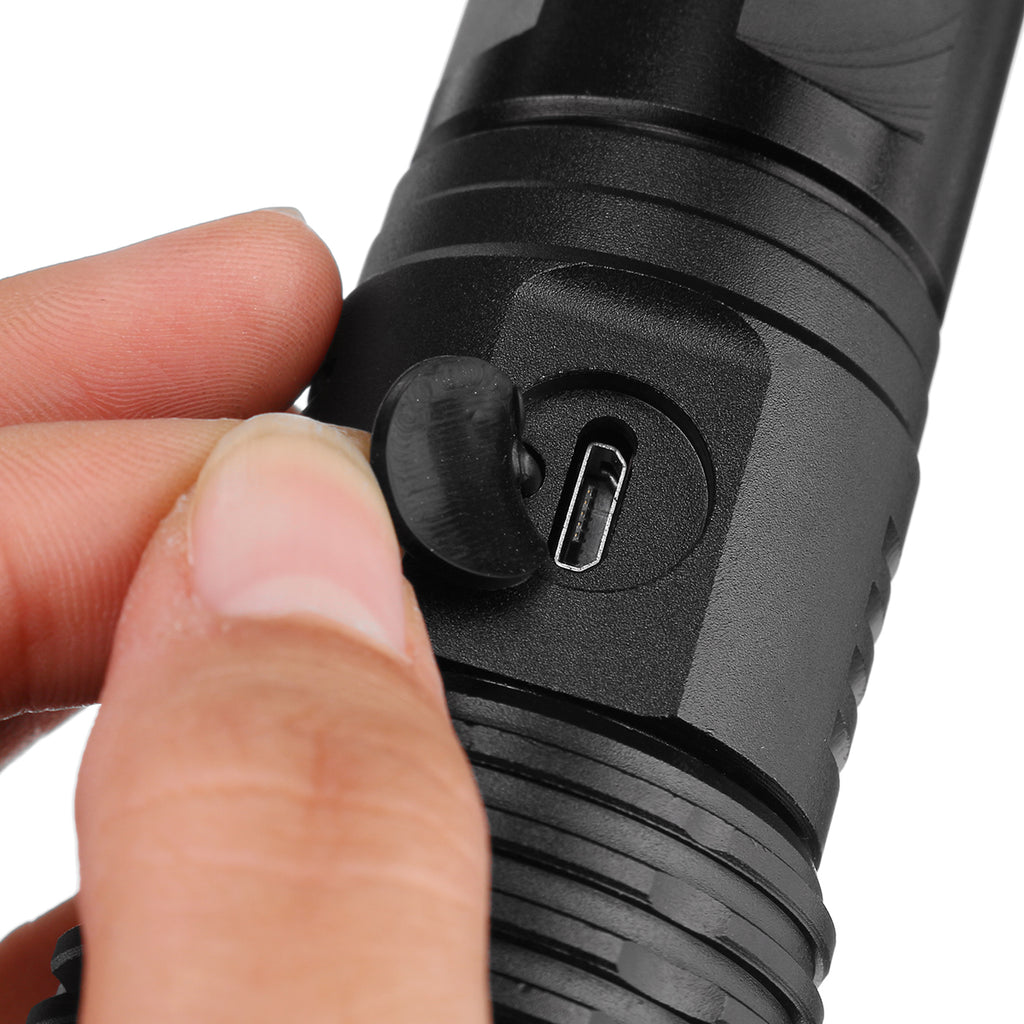 XANES P50 50W 800LM Flashlight USB Rechargeable 5 Modes Tactical Torch Light