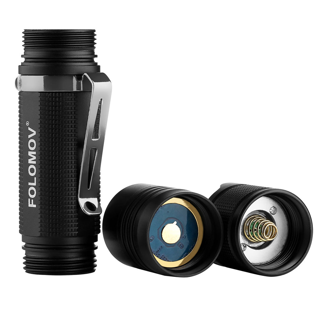 Folomov Camp D4 XP-L 1080Lumens 4Modes Portable Tactical Outdoor LED Flashlight 18650