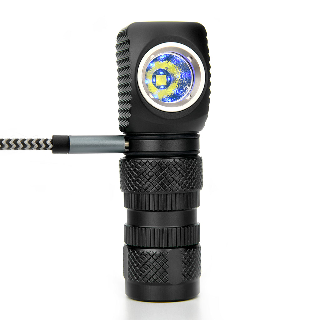 Astrolux® HL01 1200lm Anduril UI Magnetic Headlamp L-shape Flashlight + 30Q 3000mAh 18650 Battery