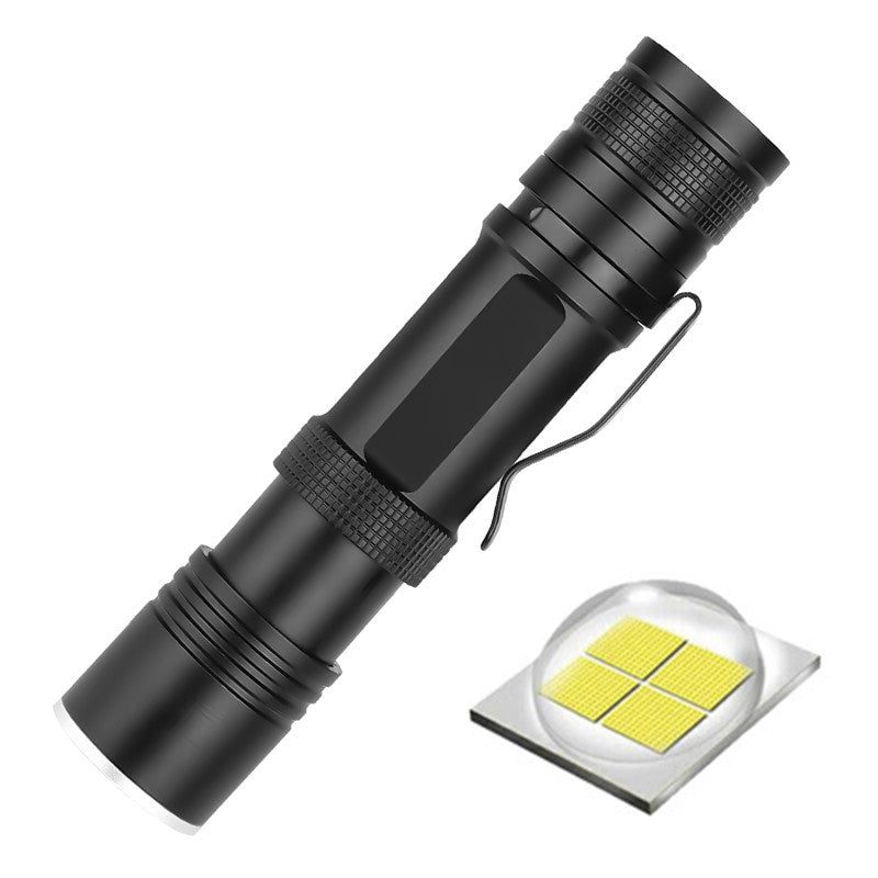 XANES® 1473 XHP50 Flashlight Telescopic Zoom 3 Modes USB Charging Torch Light Waterproof Hunting Portable Work Light 18650