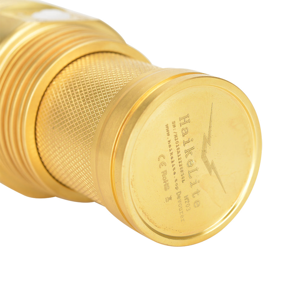 Haikelite MT03 Pure brass XHP70.2 21000Lumens Flashlight Pure brass case Limited Edition