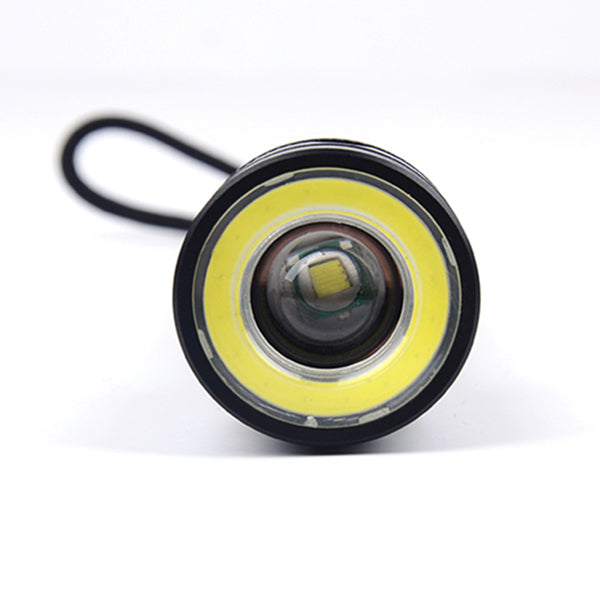 Elfeland  T6 2000LM 4Modes Body Switch Zoomable LED Flashlight 18650/AAA