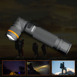 NICRON B70 800lm Flashlight Magnet 90° Waterproof 4 Modes Zoomable LED Work Lamp Camping Hunting Emergency Lantern