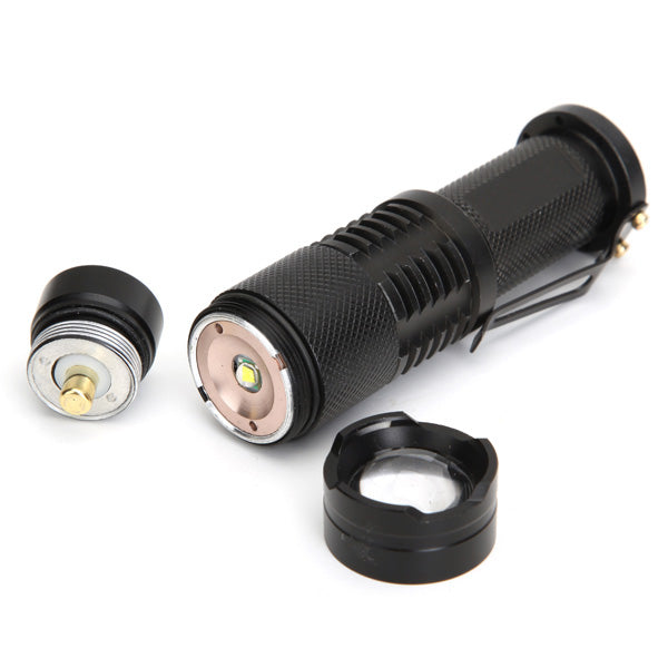 MECO  T6 1600LM 5 Modes Zoomable Mini Flashlight 18650