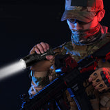 SKYFIRE SF-471 P70 1200 Lumens 5 Modes LED Flashlight USB Charging Super Bright Magnetic Attraction Tactical Torch Lamp