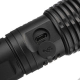 XANES 1293 Suit Zoomable LED Flashlight With 2x 18650 SUB Cable Flashligt Suit XHP50 Highlight Telescopic Torch