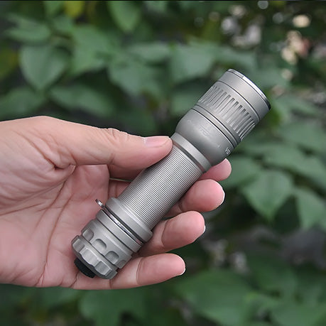 AMUTORCH New VG10 XPL HD 1200LM Powerful Bightness Tactical LED Flashlight Bike Light 21700 Military Grey