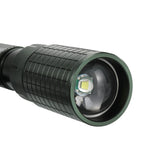 Skywolfeye T6 500LM Telescopic Zoom Flashlight 5 Modes Fishing Hunting Torch Light Work Lamp