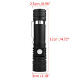 10pcs XANES WT518 T6 1000Lumens 3Modes Portable Zoomable LED Flashlight