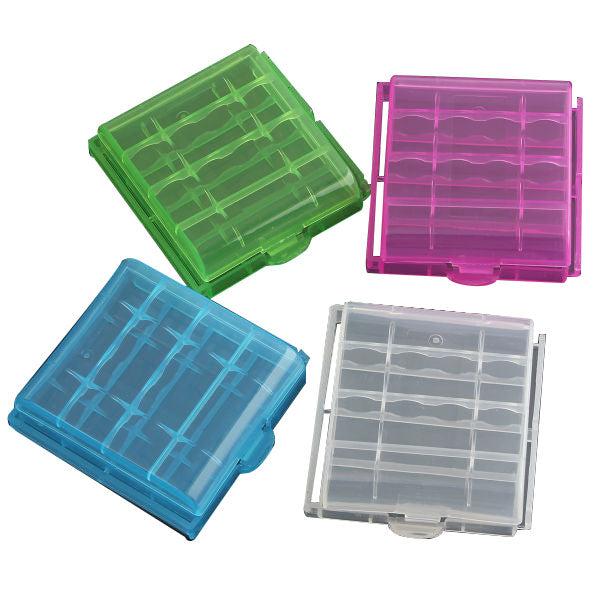 1pcs Plastic Box Case Storage For 4x14500/AA Li-ion Battery