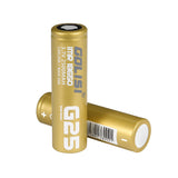 2Pcs GOLISI G25 2500mAh 20A CDR High Brain Powerful IMR 18650 Li-ion Rechargeable Battery With Storage Case