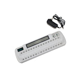 Vicipow ZN1680C 16 Bay Smart Rechargeable Battery Charger AA AAA NiMH NiCD 9V Rechargeable Batteries AC Wall Adapter