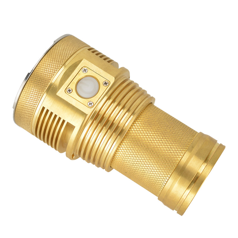 Haikelite MT03 Pure brass XHP70.2 21000Lumens Flashlight Pure brass case Limited Edition