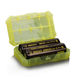 BASEN Plastic Battery Holder 2 Pcs 18650 Battery Storange Box Outdoor Hunting Camping Portable Battery Container