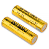 BASEN 2 Pcs 18650 Battery 2400mAh 50A Rechargeable Li-ion Battery For Camping Hunting Cycling 