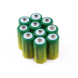 SKYWOLFEYE 4 Pcs 16340/123A Battery 3.7V Flashlight Power Camping Hunting Portable Battery