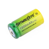 SKYWOLFEYE 4 Pcs 16340/123A Battery 3.7V Flashlight Power Camping Hunting Portable Battery