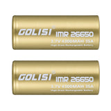 1PCS GOLISI S43 IMR26650 4300mah 35A Protected Rechargeable Plate Head High-drain 26650 Battery