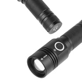 XANES P50 XHP50 3-5Modes Telescopic USB Rechargeable Flashlight LED With 18650 Battery Flashlight Suit