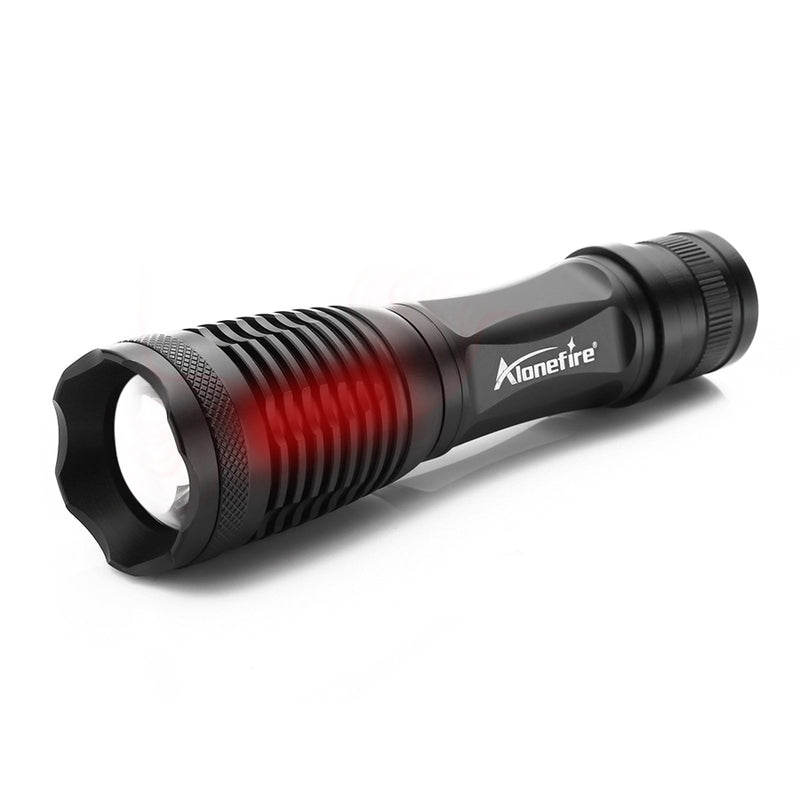 Alonefire E007 XP-L V6 LED 5 Modes Zoomable LED Flashlight AAA 18650 Rechargeable Battery