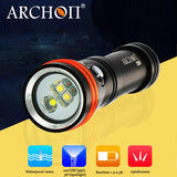 ARCHON D15VP 1300LM Two-in-One Professional Diving Video&Spot LED Flashlight 100M