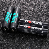 4 Pcs 3.7V 3000mAh 18650 Lithium Battery USB Rechargeable Flashlight Batteries With Protected Box