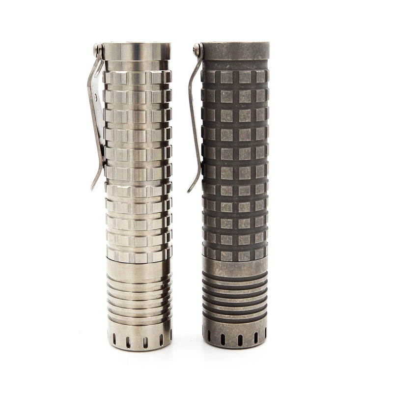 ReyLight TI DAWN V2 XPL HI/NICIA 3000LM Titanium LED Flashlight 18650 EDC Flashlight