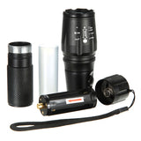 Elfeland  T6 2000lumens 5Modes Zoomable LED Flashlightt With 18650
