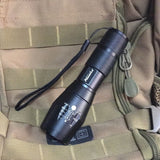 AloneFire E17 300Lumens Zoomable Long Range Green Light Flashlight Green Hunting Light Tactical Flashlight