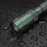 Skywolfeye T6 500LM Telescopic Zoom Flashlight 5 Modes Fishing Hunting Torch Light Work Lamp