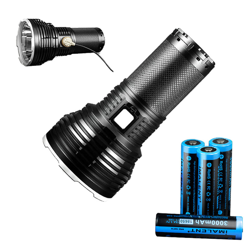 IMALENT RT35 KIT XHP35 HI 2350LM 1338m Super Bright Long-rang USB Magnetic Charging Multi-functional Charging Indicators Intelligent Temperature Control LED Flashlight Suit wIth 4x 18650