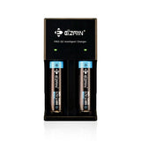 Eizfan Pro Q2 2 Slots Battery Charger Smart Charger For 18650 20700 21700 26650 Battery US/EU Plug