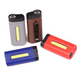 XANES® 1W COB LED Flashlight 2 Modes USB Charging 18650 Battery Work Lamp Camping Hunting Portable Torch Light