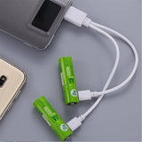 2PCS SMARTOOOLS USB Rechargeable AA/No.5 Ni-MH Battery