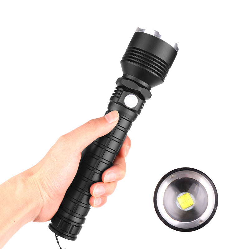 XANES® P515-2 XHP 70 Flashlight 5 Modes Waterproof USB Chargeable Zoomable Work Lamp Camping Hunting Torch Light