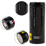 2Pcs Soshine 3.7v 5500mah 26650 Li-ion Battery Protected High Discharge Rechargeable Battery + Box