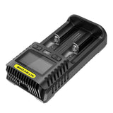 NITECORE UM2 LCD Screen Display 5V/2A Lithium Battery Charger 2-Slots Smart Rapid Charger For NITECORE 18650 Battery 