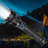 Xmund XD-FL9 XHP70 2000LM LED Flashlight Super Bright USB Rechargeable Tactical Zoom 3 Modes Torch Light Emergency Work Light