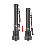 XANES 1287 Suit Zoomable USB Rechargeable LED Flashlight With 2x 18650 USB Cable Flashlight Suit XHP50 Highlight Telescopic Torch