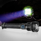 Xmund XD-FL9 XHP70 2000LM LED Flashlight Super Bright USB Rechargeable Tactical Zoom 3 Modes Torch Light Emergency Work Light