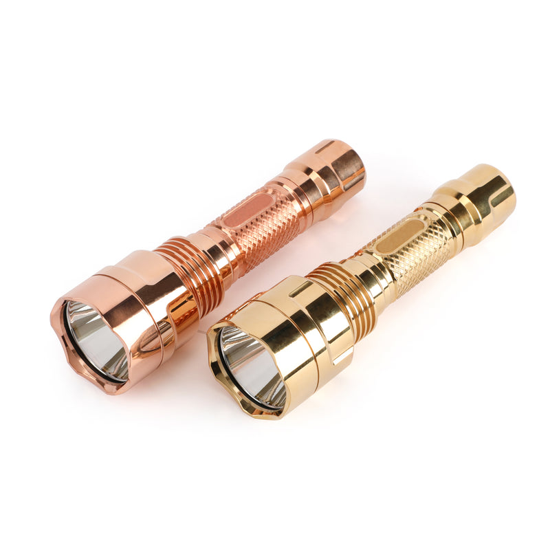 Brass Astrolux C8 SST40/XP-L HI 1300lm 7/4modes A6 Driver EDC Tactical Flashlight