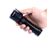 500LM Flashlight 18650/26650 Battery Work Light USB Camping Hunting Emergency Lamp