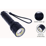 Elfeland  T6 2000LM 4Modes Body Switch Zoomable LED Flashlight 18650/AAA