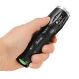Elfeland  T6 5 Modes 1600lumens Zoomable LED Flashlight 18650/AAA